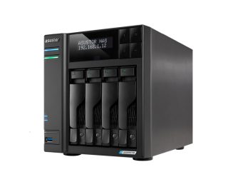 Asustor Lockerstor AS6704T V2, 4-байтов NAS, Intel Jasper Lake Quad-Core 2.0GHz, 4GB RAM DDR4, 5GbE x 2, M.2 SSD слотове x4 (без дискове)
