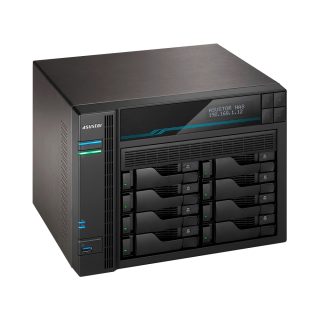 Asustor Lockerstore 8 AS6508T, 8-Bay NAS, Intel Atom C3538 Quad-Core (Denverton 2.1 GHz), 8 GB DDR4 (Max 32 GB), 10 GbE x2, 2.5 GbE x2, USB 3.2 Gen 1 x2, 8 x 2.5"/3.5" SATA HDD/SSD, 2x M.2 PCIe (NVMe) или SATA SSD, с заключваща се кутия, AES-NI хардуерно криптиране