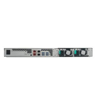 Asustor AS6504RD, 1U 4-bay NAS, Intel Atom C3538 Quad-Core, 8GB DDR4 (макс. 128GB), 2 x 2.5G 2 x GLAN, PCIe Gen3 x8 (x4 link), 4 USB 3.2 Gen 1, резервно захранване 250W, Rail Kit