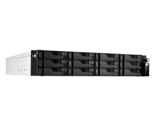 Asustor AS7212RDX 2U 12-bay NAS, AMD Ryzen 7 Pro 7745 Octa-Core 3.8GHz (до 5.3GHz), 16GB ECC DDR5-4800 UDIMM (макс. 192GB), 12x SATA3 6Gb/s; 3.5"/2.5" HDD/SSD, 1x M.2 NVMe слот (PCIe Gen5 x4), 2x GLAN 2x 10GLAN (10G/1G), резервирано 550W, Rail Kit, черен