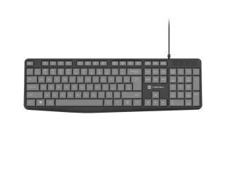 Natec клавиатура Nautilus SLIM Black-Grey US layout