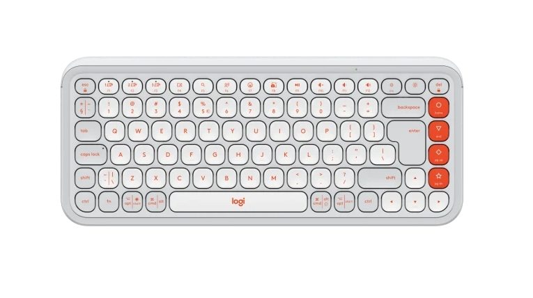 Logitech Pop Icon Keys - White - US INT'L - BT - N/A - INTNL-973