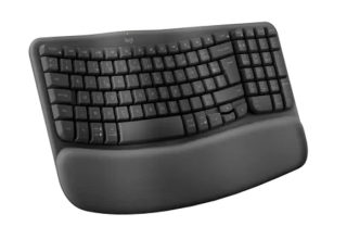 Logitech Wave Keys безжична ергономична клавиатура - Graphite - US International - 2.4GHz/BT