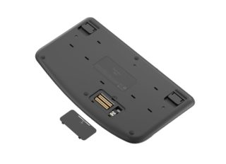 Logitech Wave Keys безжична ергономична клавиатура - Graphite - US International - 2.4GHz/BT