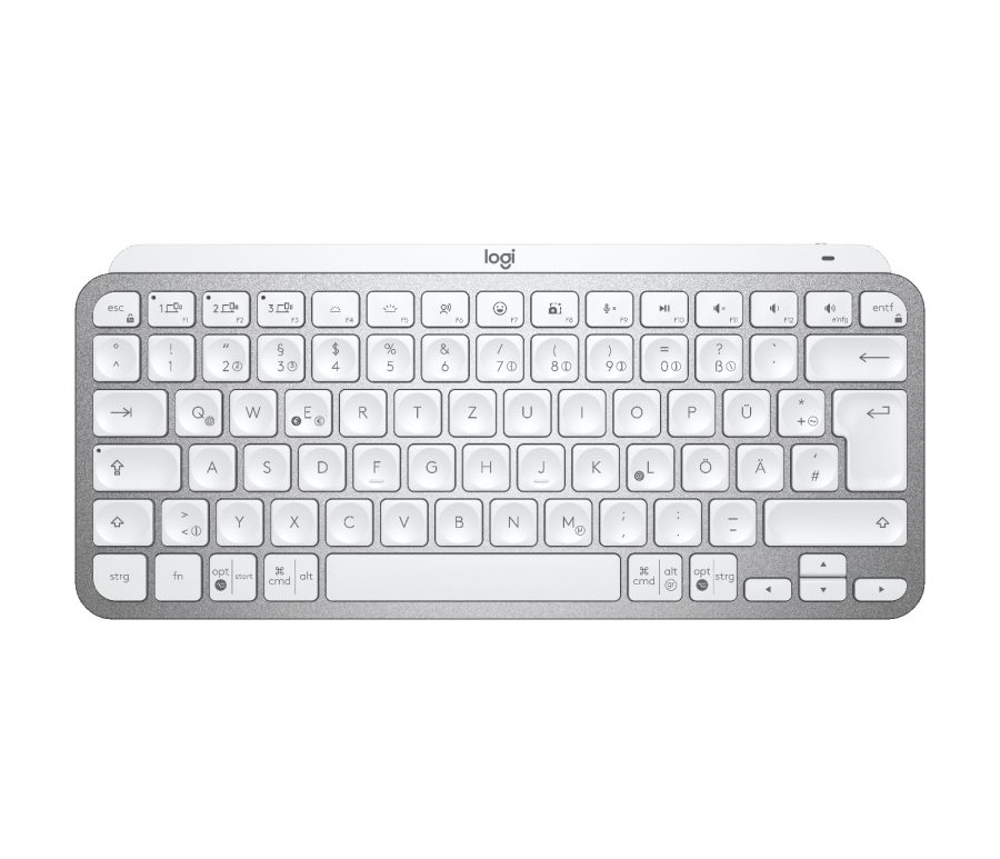 Logitech MX Keys Mini Minimalist Wireless Illuminated Keyboard - PALE GREY - US Intl