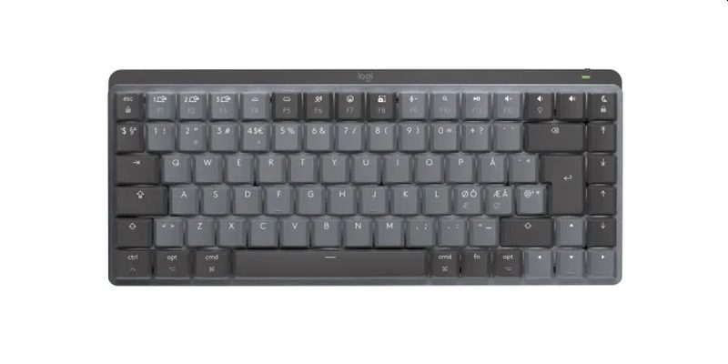 Logitech MX Mechanical Mini за Mac – минималистична безжична клавиатура с подсветка – SPACE GREY – US INT'L – EMEA