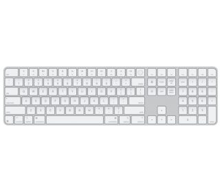 Apple Magic Keyboard (2024) с Touch ID и цифрова клавиатура - български - бели клавиши