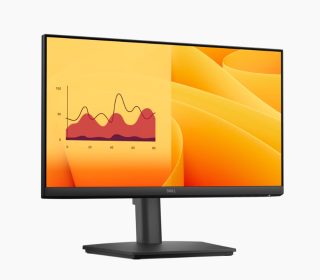 Монитор Dell E2225HSM, 21.5" Edge LED Anti-Glare, VA панел, 5ms GTG, 100 Hz, 3000:1, 250 cd/m2, Full HD 1920x1080, VGA, HDMI, DisplayPort, говорители, регулируема височина, Pivot, Swivel, Tilt, черен