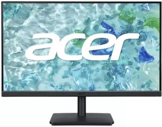 Монитор Acer Vero V247YGbmipx, 23.8" FHD (1920x1080), IPS, 120Hz, 100M:1, 250nits, 4ms (GTG)/1ms(VRB), HDMI, DP, VGA, Audio In/Out, Adaptive Sync, ZeroFrame, VisionCare 2.0, Speakers, Energy Class C, Black, 3Y