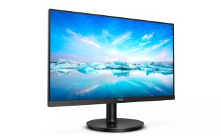 Philips 222V8LA 21.5" VA WLED монитор, 1920x1080@75Hz, 4ms GTG, 250cd/m2, 3000:1, Mega Infinity DCR, Adaptive Sync, FlickerFree, Low Blue Mode, 2Wx2, Tilt, D-SUB, HDMI, DP
