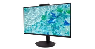Монитор Acer Vero CB242YD6bmiprcx, 23.8" FHD (1920x1080), IPS, 120Hz, 100M:1, 250nits, 4ms (GTG)/1ms(VRB), AdaptiveSync, VGA, HDMI, DP, Audio In/Out, ZeroFrame, Speakers, Adj.WebCam 5M/Mic array, Energy Class B, TCO, Black, 3Y