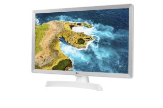 Монитор LG 24TQ510S-WZ, 23.6" WVA, LED, Smart webOS, TV тунер DVB-T2/C/S2, 1000:1, Mega DFC, 200cd, 1366x768, AI SOUND, WiFi, HDMI, Bluetooth, USB 2.0, HOTEL MODE, AirPlay, говорител 2x5W, бял