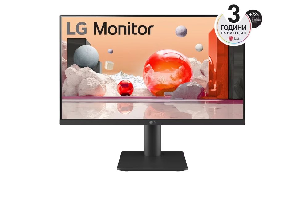 Монитор LG 27MS550-B, 27" IPS, 5ms (GtG at Faster), 100Hz, 1000:1, 250 cd/m2, Full HD 1920x1080, NTSC 72%, Високоговорители 2Wx2, Flicker Safe, Reader Mode, HDMI, Headphone Out, Tilt, Регулиране на височина, Черен
