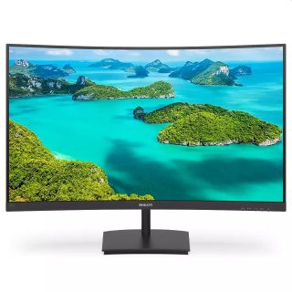 Philips 271E1SCA, 27" Curved 1500R VA WLED монитор, 1920x1080@75Hz, 4ms GTG, 250cd/m2, 3000:1, Mega Infinity DCR, FreeSync/Adaptive Sync, FlickerFree, Low Blue Mode, 3Wx2, Tilt, D-SUB, HDMI