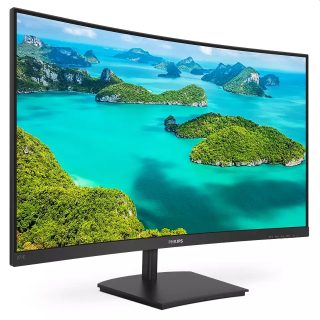 Philips 271E1SCA, 27" Curved 1500R VA WLED монитор, 1920x1080@75Hz, 4ms GTG, 250cd/m2, 3000:1, Mega Infinity DCR, FreeSync/Adaptive Sync, FlickerFree, Low Blue Mode, 3Wx2, Tilt, D-SUB, HDMI