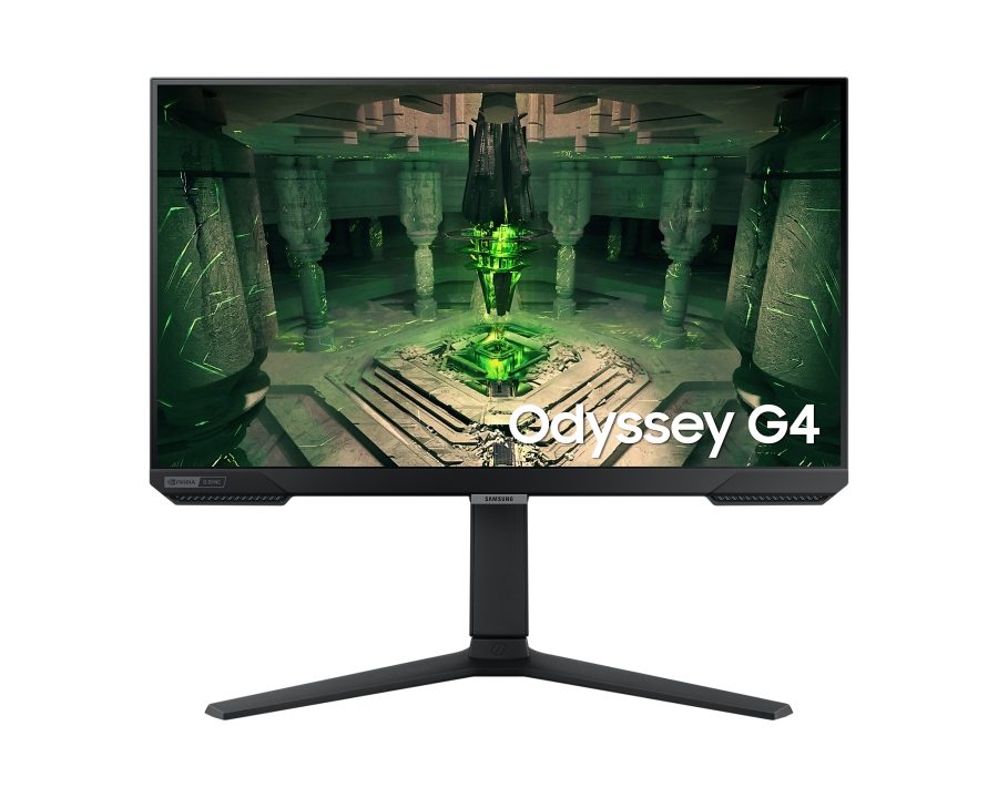 Samsung 25BG400 25" Odyssey G4 гейминг монитор, IPS, 240 Hz, 1 ms GTG, 1920x1080, 400 cd/m2, 1000:1 контраст, Eco Saving Plus, Flicker Free, AMD FreeSync Premium, Black Equalizer, DP, 2xHDMI, Headphone Jack, черен