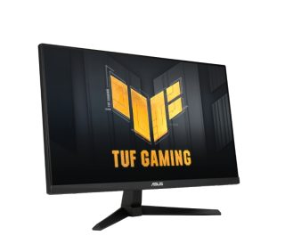 Asus TUF Gaming VG249QM1A Gaming Monitor, 24", Full HD (1920x1080), 180Hz, Fast IPS, ELMB, 1ms (GTG), 350cd/m2, FreeSync Premium, G-Sync Compatible, Variable Overdrive, 99% sRGB, Height adjustment, 2x2W, Black