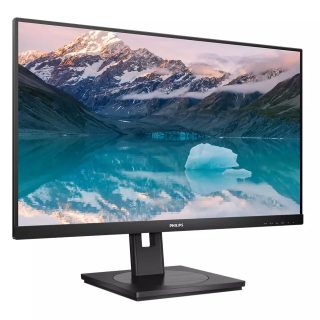 Монитор Philips 242S9JML, 23.8" VA WLED, 1920x1080@75Hz, 4ms GtG, 300cd/m², 3000:1, DCR 50M:1, Adaptive Sync, FlickerFree, Low Blue Light, 2Wx2, Tilt, Height Adjust, Pivot, Swivel, D-SUB, DVI, HDMI, DP, USB hub
