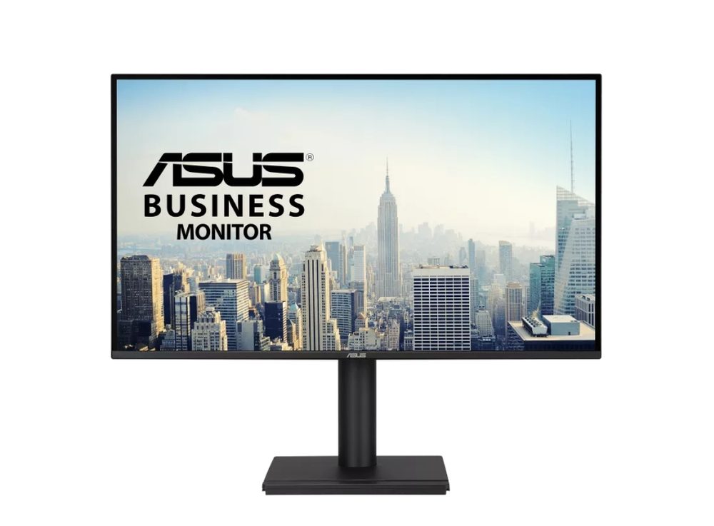 Asus VA27AQSE Business Monitor, 27", IPS, QHD, 99% sRGB, Frameless, HDMI, DisplayPort, VGA, 1ms MPRT, Stereo Speakers, Low Blue Light, Flicker Free, Ergonomic Design, Black