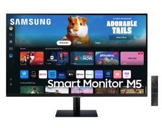 Samsung 27DM500 27" VA LED смарт монитор, 1920x1080, 2xUSB 2.0, 2xHDMI 1.4, Wi-Fi 5, Bluetooth, високоговорители, черен