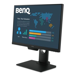BenQ BL2381T 22.5" IPS монитор, 1920x1200 WUXGA, 16:10, Eye Care Business Monitor, 72% NTSC, Flicker-free, B.I., LBL, 1000:1, DCR 20M:1, 8 bit, 250cd/m2, VGA, HDMI, DP, DVI-D, USB x4, говорители, Pivot, Tilt, Swivel, Height Adj., черен