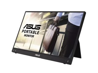 Asus ZenScreen MB16ACV Преносим USB монитор, 15.6", Full HD (1920 x 1080), IPS, 250 cd/m2, Hybrid Signal Solution, USB Type-C, Flicker Free, Blue Light Filter, Антиотразяваща повърхност, Антибактериална обработка, Черен