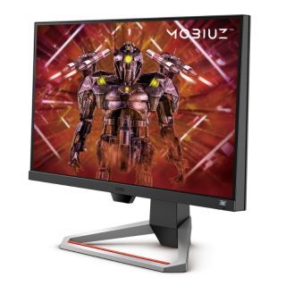 BenQ MOBIUZ EX2510 геймърски монитор, 24.5", IPS, HDRi, 144Hz, 1ms, 1920x1080 FHD, FreeSync Premium, 99% sRGB, HDR10, B.I.+, Light Tuner, Black eQualizer, Color Vibrance, Quick OSD, Eye-Care, treVolo високоговорители 2.5Wx2, 1000:1, 400 cd/m2, 2x HDMI v2.0, DP, регулиране на височината, сив
