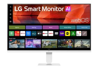 LG 27U511SB-W 27" IPS Smart монитор с webOS23, 120Hz, FHD 1920x1080, Бял