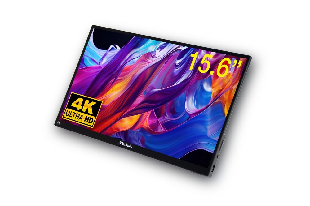 Verbatim PMT-15 4K Преносим сензорен монитор 15.6" 4K Ultra HD Metal Housing