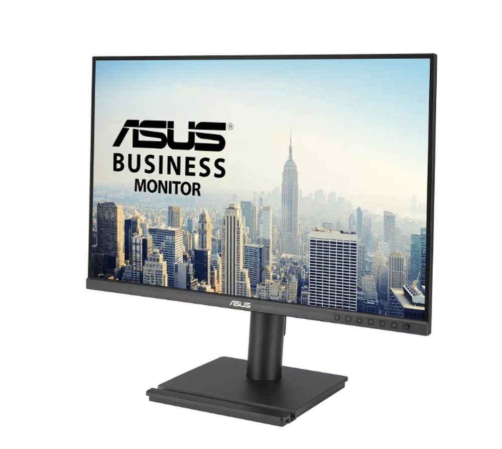 Asus BE248CFN Docking Monitor, 24.1", WUXGA (1920x1200), IPS, 100Hz, Frameless, USB-C Docking, RJ45, Stereo Speakers, Height Adjustable, Ergonomic Design, HDMI, Daisy-chain, Eye Care, Low Blue Light, Flicker Free, Wall Mountable, Sustainability, Black