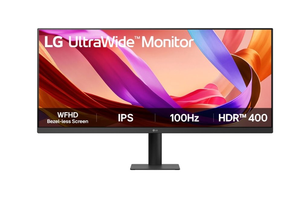 LG 34U511A-B, 34" UltraWide 21:9, IPS, 100 Hz, 5ms, 1000:1, 400cd/m2, WFHD 2560x1080, sRGB 99%, HDR 400, HDMI, DP, Reader mode, Dynamic Action Sync, LG Switch, Tilt, LG Switch, Черен