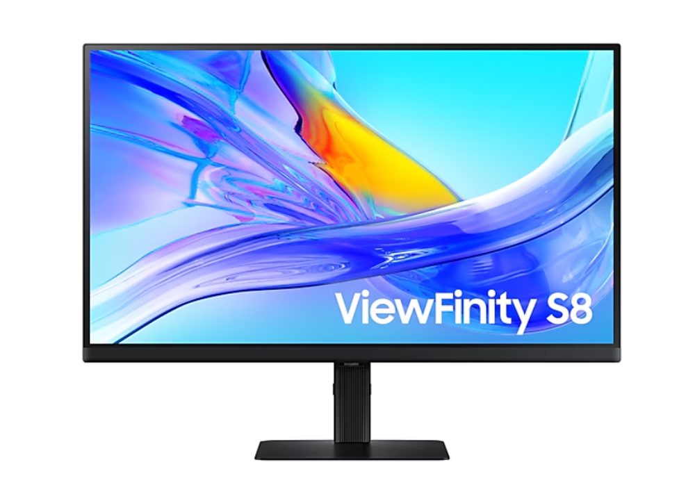 Монитор Samsung 27D800 27" VA LED, 3840x2160, PBP, PIP, USB-C 90W, USB 3.0, DP, HDMI, черен