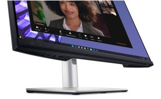 Dell P2424HEB 23.8" Video Conferencing монитор, FullHD (1920x1080), IPS, 5ms, 1000:1, 250 cd/m², 99% sRGB, HDMI, DP, USB-C, USB 3.2 hub, RJ45, 4MP RGB + IR 2K камера, 2x цифров микрофон, 2x 5W високоговорител, регулиране на височина, Pivot, Swivel, Tilt, Черен