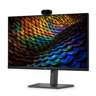 Dell P2426HEB, 23.8" конферентен монитор, IPS Anti-Glare, 5ms, 120 Hz, 1500:1, 300 cd/m2, FHD 1920x1080, 99% sRGB, HDMI, Display Port, USB-C хъб, RJ45, уебкамера, микрофон, високоговорители, KVM превключвател, PD 90W, регулиране на височината, Pivot, Swivel, Tilt, черен