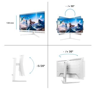 Philips 27M2N5901A, 27" Fast IPS WLED, 3840x2160@160Hz, 1ms GtG, 0.5ms MPRT, 450cd/m2, 1000:1, Mega Infinity DCR, Adaptive Sync, FlickerFree, LowBlue Mode, 5Wx2, Tilt, Height Adjust, Pivot, Swivel, 2xHDMI, DP, USB hub