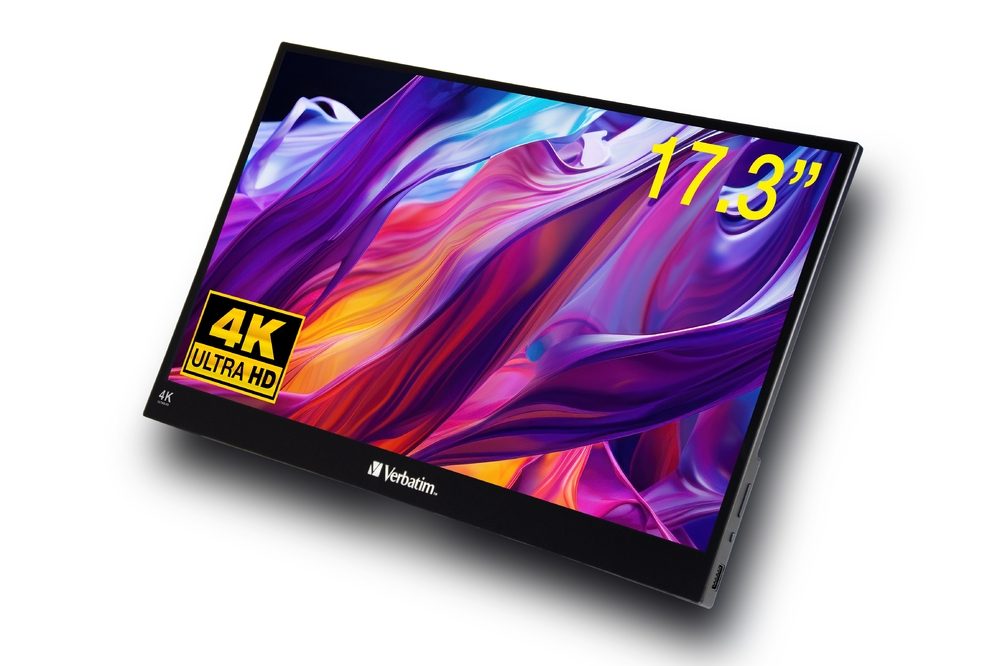 Verbatim PMT-17-4K Преносим сензорен монитор 17.3" 4K Ultra HD Metal Housing