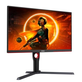 AOC Q27G3XMN/BK, 27" VA Backlight тип MiniLED, 2560x1440@180Hz, 1ms GtG, 1000cd/m2, 3000:1, DCR 80M:1, Adaptive Sync, FlickerFree, Low Blue Light, Tilt, Height Adjust, Pivot, Swivel, 2xHDMI, DP