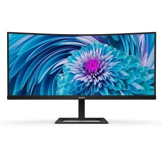 Philips 346E2CUAE 34" извит 1500R VA WLED монитор, 3440x1440@100Hz, 4ms GtG, 1ms MPRT, 300cd/m², 3000:1, Mega Infinity DCR, Adaptive Sync, FlickerFree, Low Blue Mode, 5Wx2, Tilt, Height Adjust, HDMI, DP, USB hub