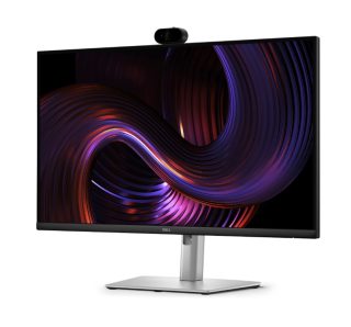 Dell P2726DEV, 27" Webcam Monitor, IPS Anti-Glare, 5ms, 100 Hz, 1500:1, 350 cd/m2, QHD 2560x1440, 99% sRGB, HDMI, Display Port, USB-C Hub, RJ45, Webcam, KVM Switch, PD 90W, Height Adjustable, Pivot, Swivel, Tilt, Black