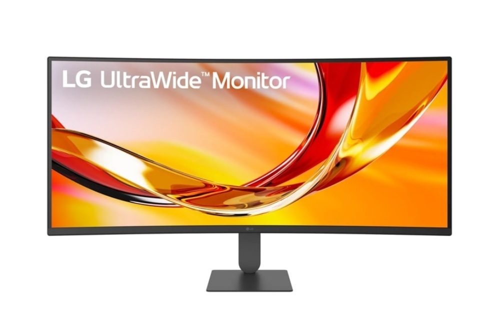 Монитор LG 34U640B-B, 34" UltraWide 21:9, VA, извит, 144 Hz, 5ms, 4000:1, 300cd/m2, WQHD 3440x1440, sRGB 99%, HDR 10, USB Type-C, PD-65W, HDMI, DisplayPort, Reader mode, AMD FreeSync, KVM Switch, наклон, регулиране на височина, черен