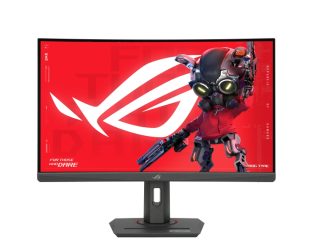 Asus ROG Strix XG27WCMS Gaming Monitor, 27" 2K (2560x1440), извит, 280Hz (овърклок), 1ms (GTG), Extreme Low Motion Blur Sync, USB Type-C, FreeSync Premium, DisplayWidget Center, отвор за статив, HDR, USB Type-C, черен