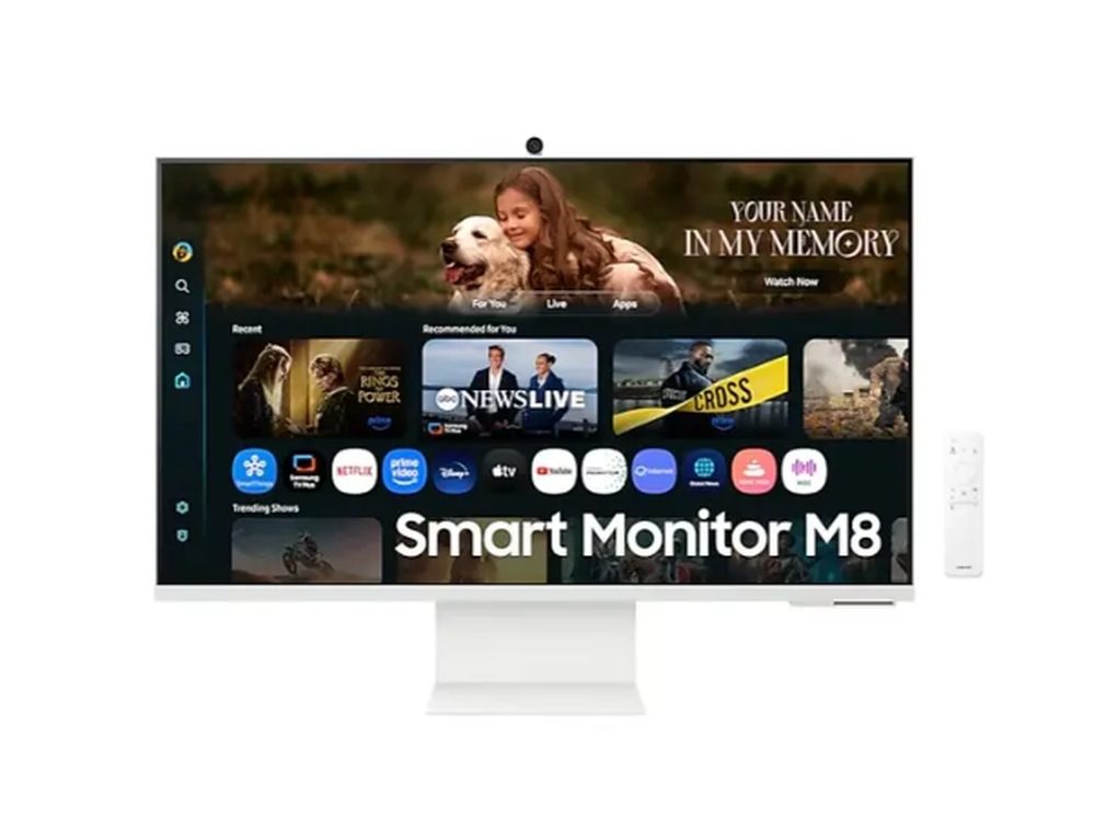 Samsung 32FM801 32" VA SMART 3840x2160, Bluetooth 4.2, WiFi 5, USB-C 65W, 2xUSB, 2xHDMI, говорители, бял
