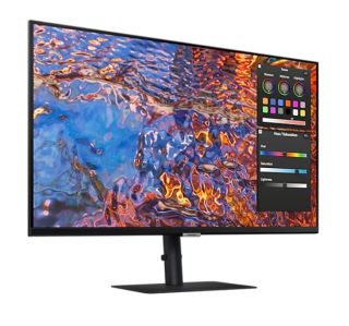 Монитор Samsung 32B800 32" IPS LED, 60 Hz, 5 ms GTG, 3840x2160, 300 cd/m2, Flicker Free, PBP, PIP, USB-C 90W, 3xUSB 3.0, Display Port 1.4, 2xHDMI 2.2, Черен