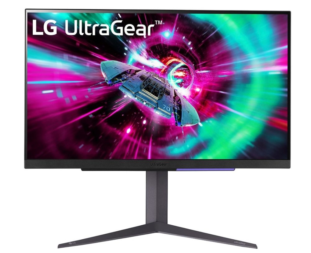 LG 27GR93U-B 27" UltraGear IPS 1ms AG UHD 4K 144Hz HDR 400 монитор, черен