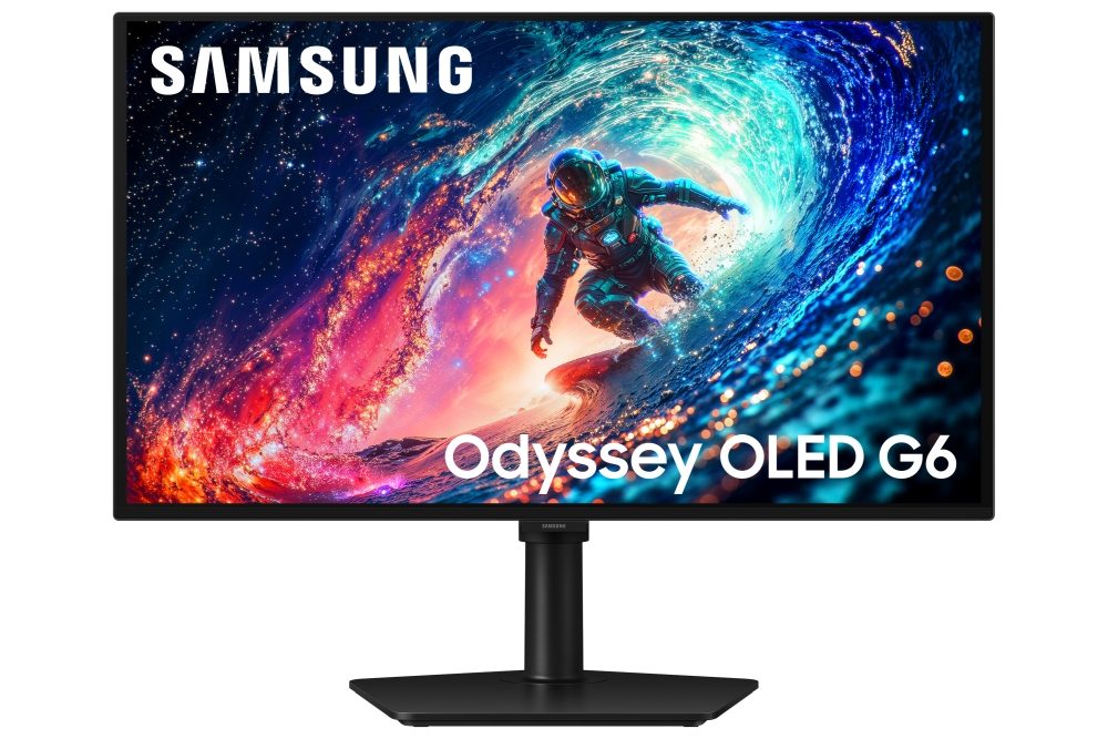 Samsung 27" LS27HG612SU Odyssey QD-OLED G6 QHD 2560x1440 0.03ms 240Hz Glare Free Black