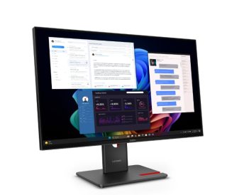 Lenovo ThinkVision T27ud-40 27" IPS WLED монитор, 3840x2160, 16:9, 48Hz-60Hz, 4ms, 350 cd/m2, 1500:1, USB хъб, HDMI, USB-C, RJ45, Tilt, Swivel, Pivot, Height Adjust Stand