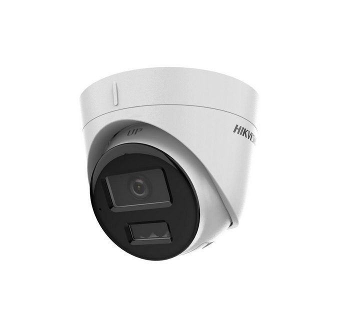 HikVision 2 MP Smart Hybrid Light Fixed Turret Network Camera, 2.8 mm, F1.6, IR, бяла светлина до 30 м, DWDR, 3D DNR, H.265+, вграден микрофон, IP67, 12Vdc/PoE 6.5W