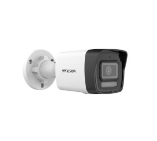 HikVision 2 MP Smart Hybrid Light Fixed Bullet Network Camera, 4 mm, F1.6, IR, бяла светлина до 30m, H.265+, IP67, вграден микрофон, 12Vdc/PoE 6.5W