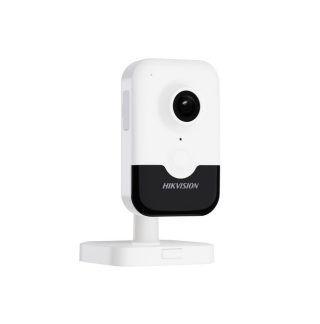 HikVision 4 MP Indoor Audio Fixed Human Body Detection Cube Network Camera, 2.8 mm, F1.6, IR до 10m, H.265+, Digital WDR, вграден микрофон, вграден високоговорител, слот за памет (до 512 GB), 12Vdc/PoE 4.56W