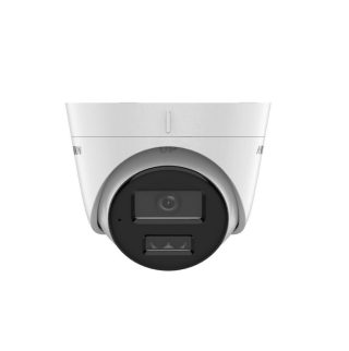 HikVision 4 MP Smart Hybrid Light Fixed Turret Network Camera, 2.8mm, IR, White Light up to 30m, 120 dB WDR, H.265+, IP67, вграден микрофон, 12Vdc/PoE 6.5W